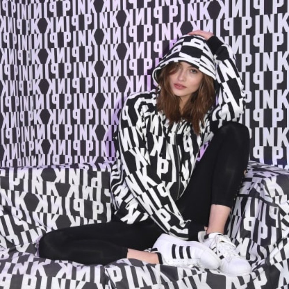 Victoria's Secret PINK funnel neck full zip medium - Picture 4 of 6